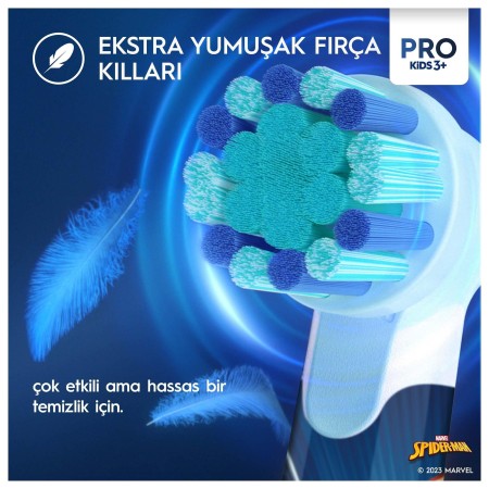 Oral-B Vitality Pro Spiderman Özel Seri Çocuklar İçin Şarj Edilebilir Diş Fırçası - 4