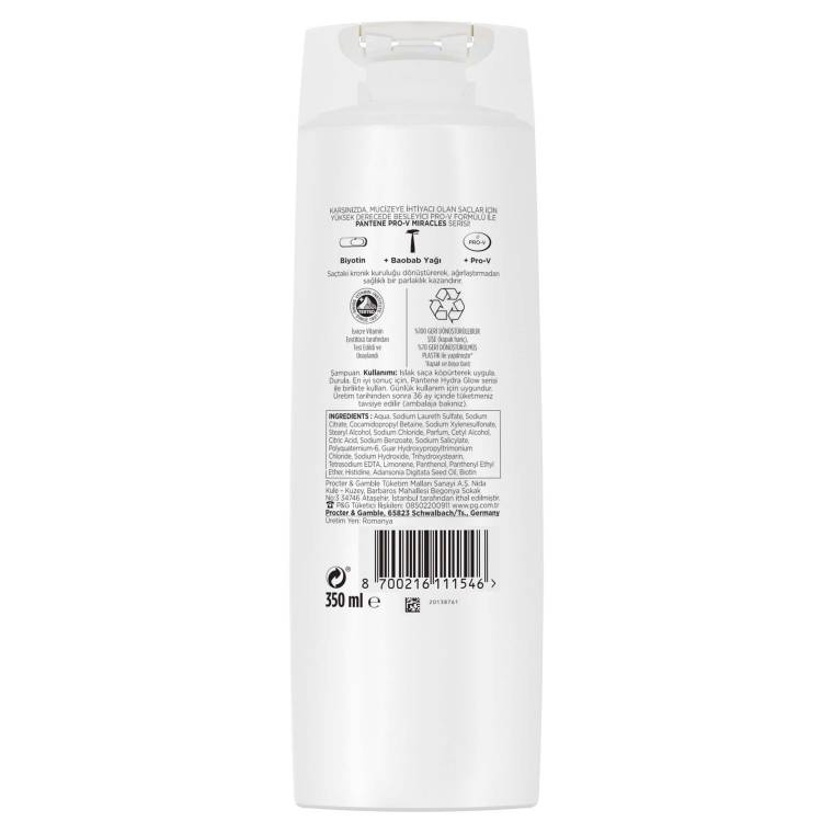 Pantene Hydra Glow Nemlendirici Şampuan 350 ml - 8