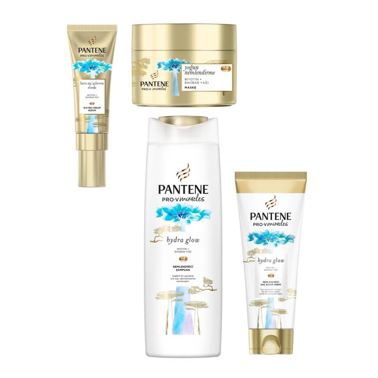 Pantene Pro-V Miracles Hydra Glow 4'lü Saç Bakım Seti - 6