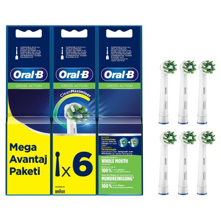 Oral-B - Oral-B Cross Action Clean Maximiser 6’lı Diş Fırçası Yedek Başlığı EB50