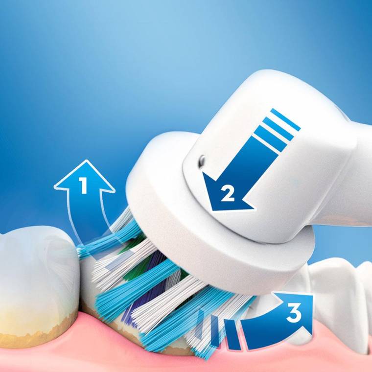 Oral-B Pro 750 Şarj Edilebilir Diş Fırçası Pembe + Seyahat Kabı Hediyeli - 3
