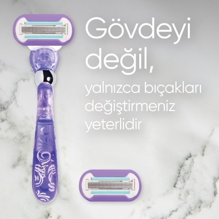 Venus Extra Smooth Swirl Tıraş Makinesi + Yedek Başlık - Thumbnail