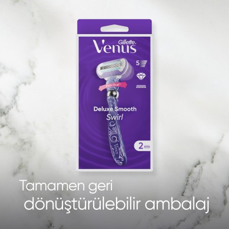 Venus Extra Smooth Swirl Tıraş Makinesi + Yedek Başlık - Thumbnail