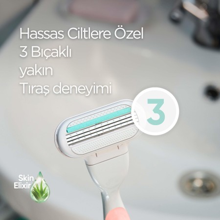 Venus Smooth Sensitive Tıraş Makinesi + 2 Adet Yedek Başlık - Thumbnail