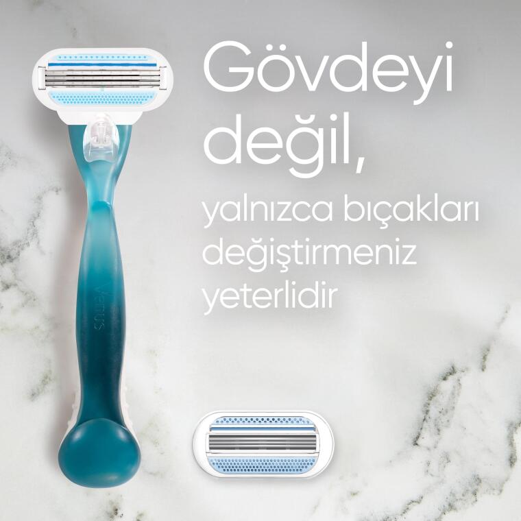 Venus Smooth Tıraş Makinesi + 2 Adet Yedek Başlık - 6