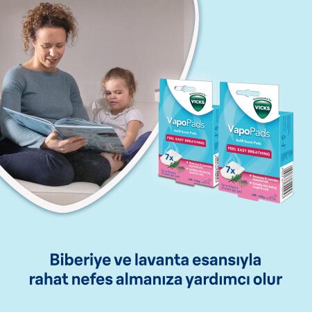 Vicks VBR7 VapoPads Biberiye & Lavanta Aromalı Koku Tableti - 2