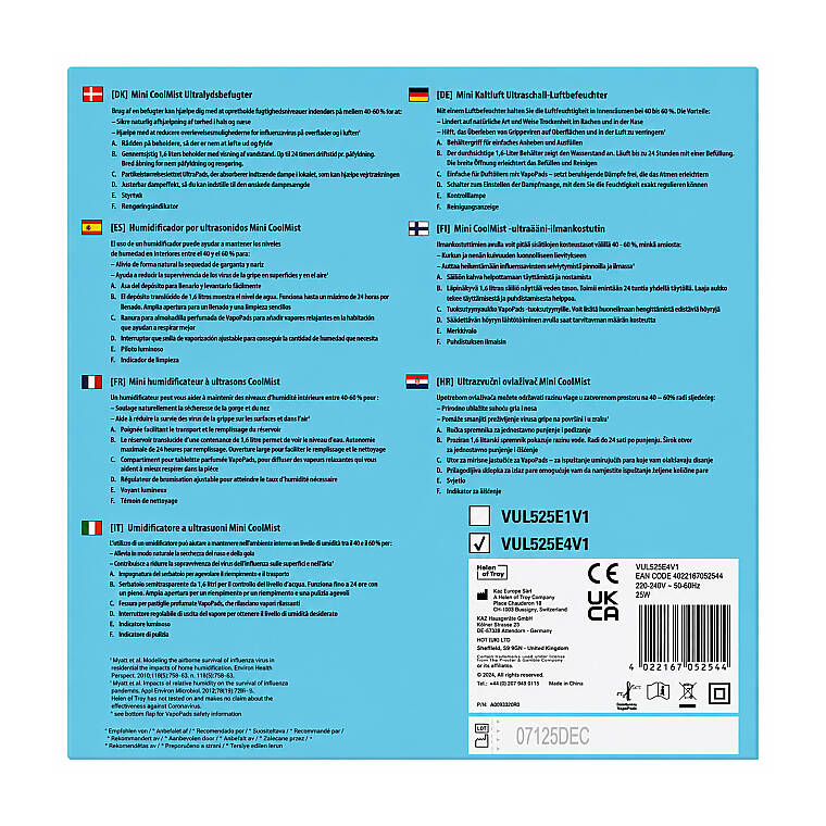 Vicks VUL525E4 Soğuk Buhar Ultrasonik Hava Nemlendirici - 7